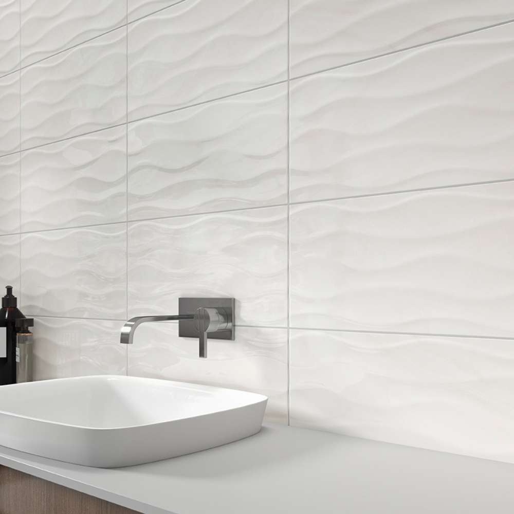Agata White 10X22 Deco Glossy