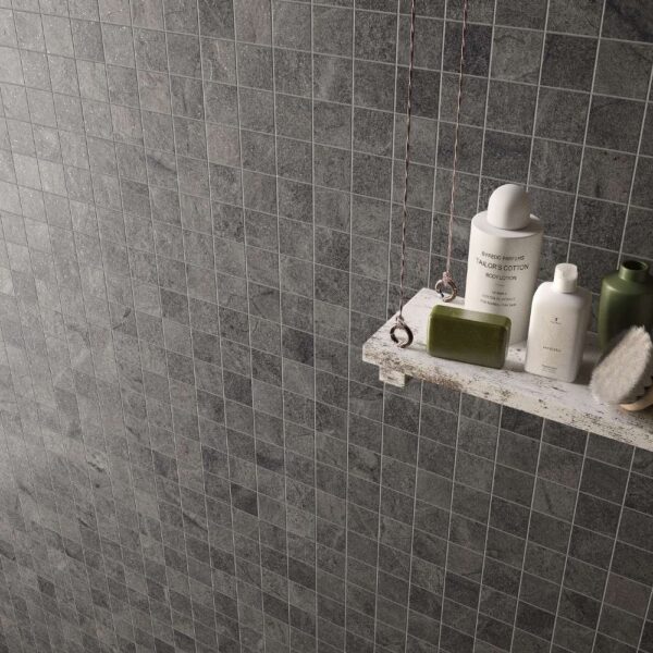 Dk Grey 2X2 Mosaic Matte
