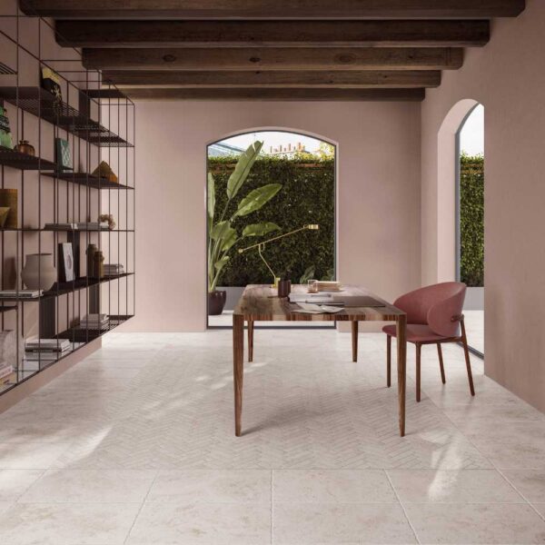 Tivoli Bianco 2X8 Herringbone Matte