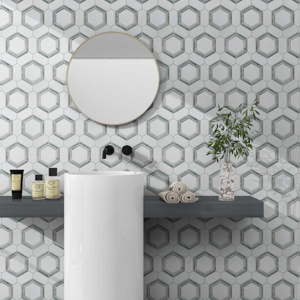 Verde Marea / Ming Green / Thassos Polished