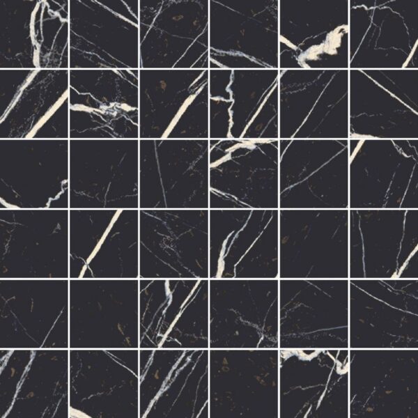 2X2 Mos Nero Marquina Matte