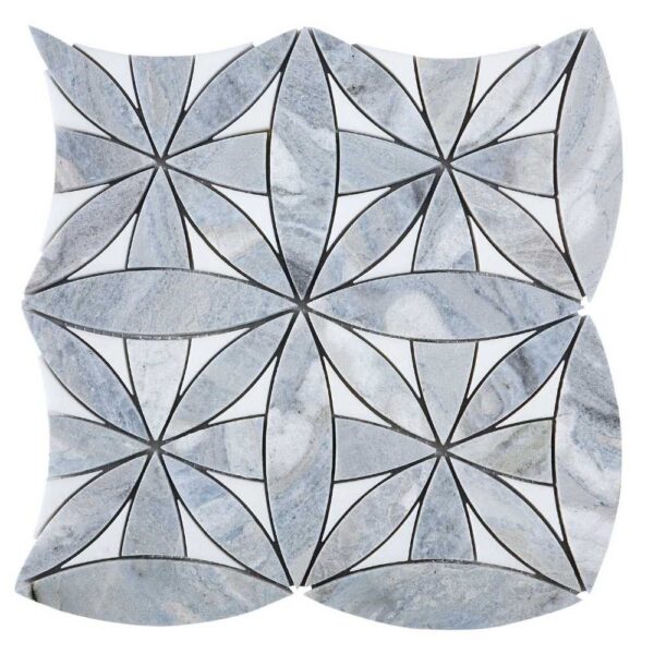 Blu Marea / Thassos Polished