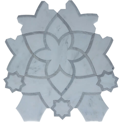 Statuario/Lt Grey Honed 1 Statuario/Lt Grey Honed