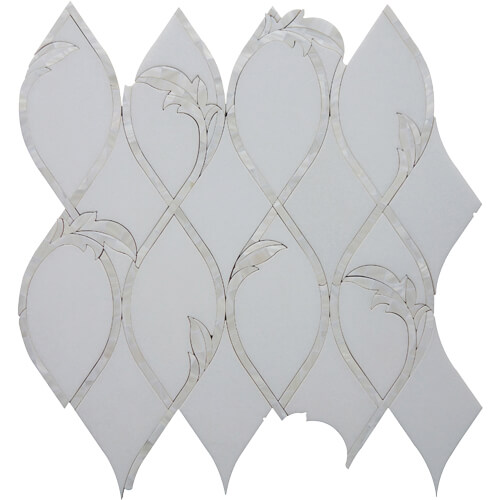 Thassos/Mother Pearl Honed 1 Thassos/Mother Pearl Honed