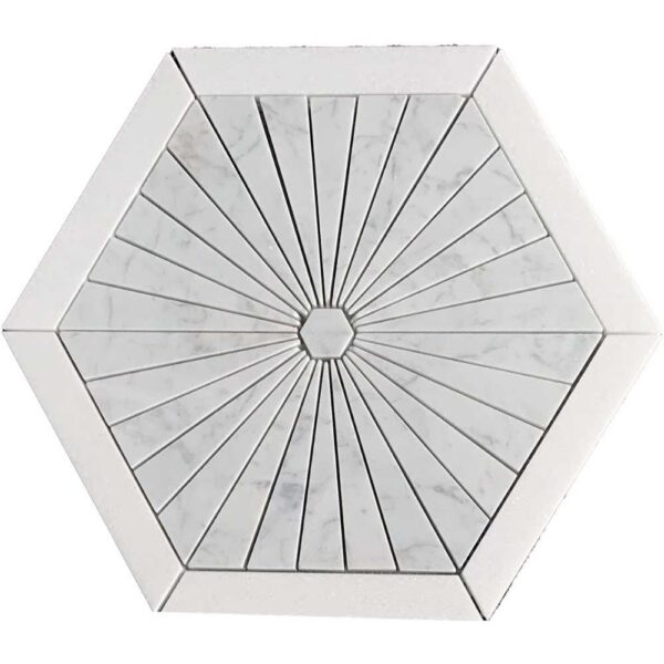 Carrara + Thassos Honed