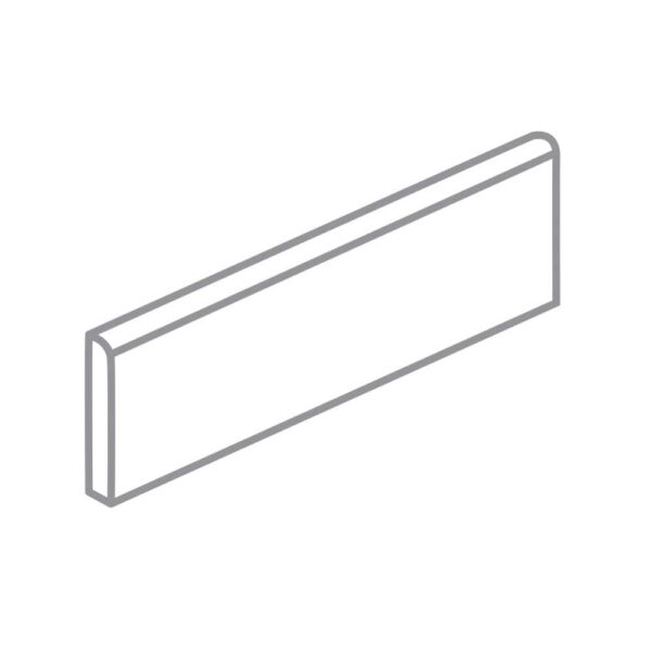White 3X12 Wall Bullnose Glossy