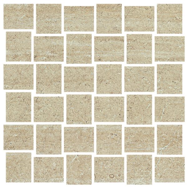 Beige 2X2 Parquet Mosaic Matte