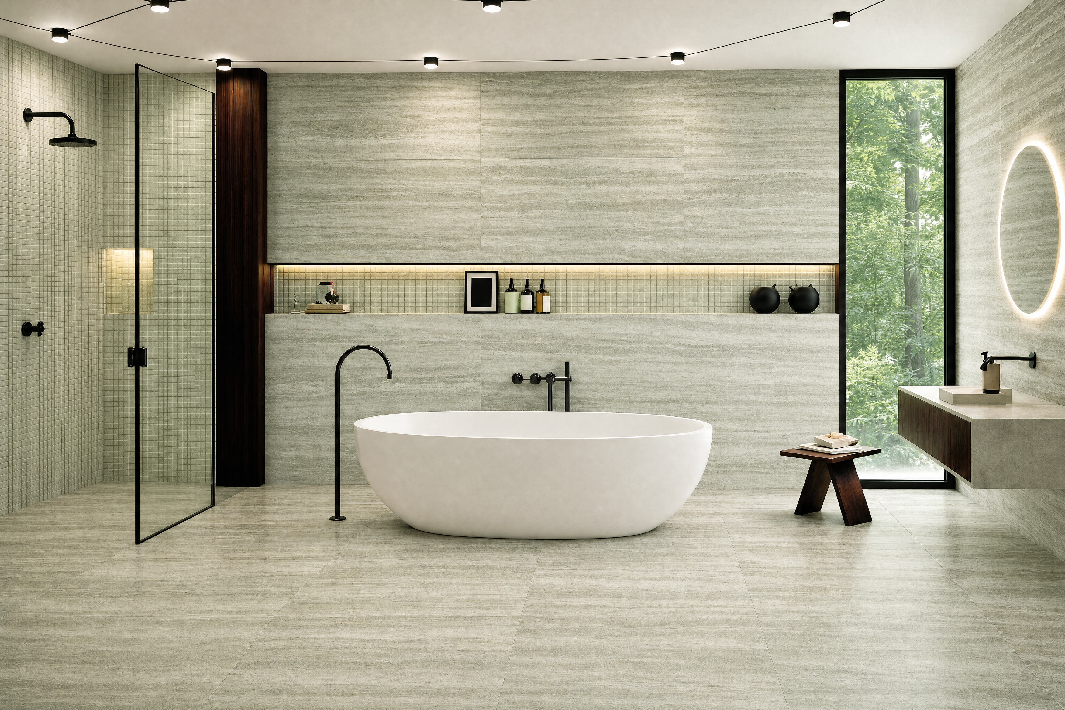 Aura Green 24X48 Satin installation